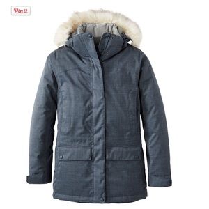L.L. Bean Navy Heather Women's Baxter State Parka Large Coat